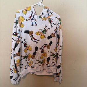 Vintage Hey Arnold Nickelodeon Men’s xXL Hoodie White